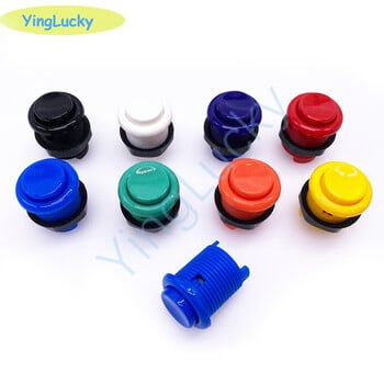 Нов 1бр Arcade American Button 28mm Arcade Buttons Naruts HAPP Кръгъл бутон за Arcade JOYSTICK KIT Бутони за машини за аркадни игри