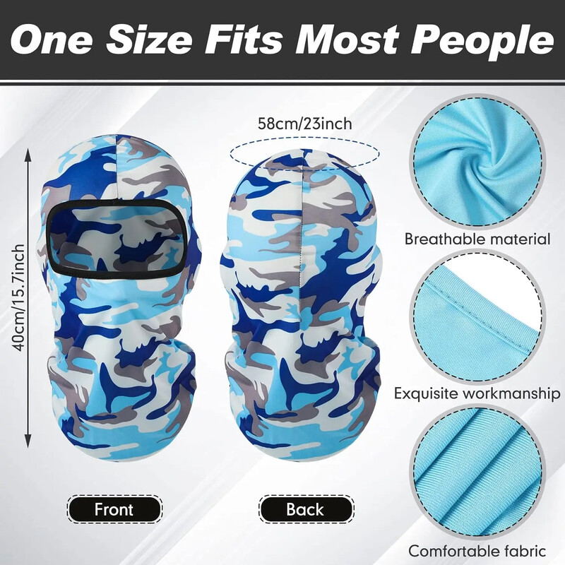 Summer Cool Balaclava Ice Silk Biciklistička kapa za cijelo lice Zaštita od sunca i UV zračenja Sportska navlaka za lice Pokrivala za glavu Bicikl Motocikl Muška kapa