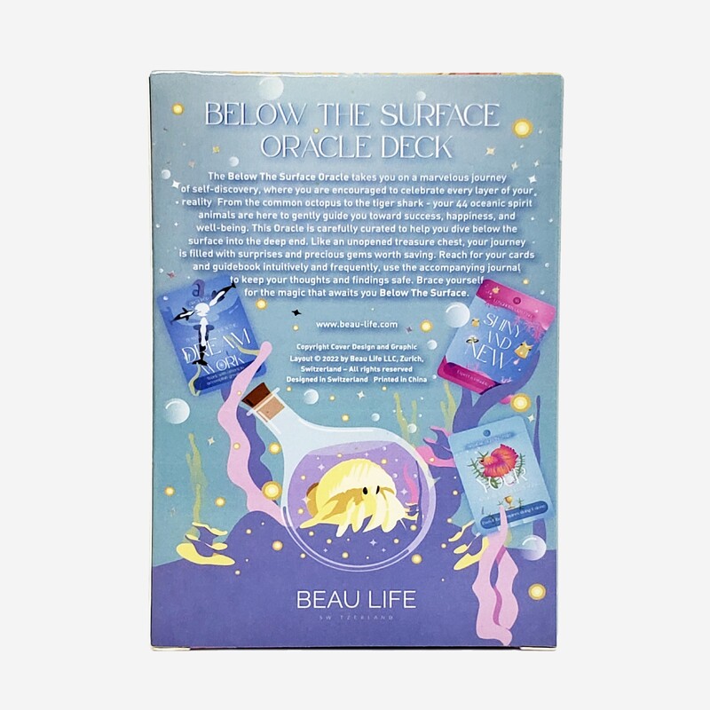 Below the Surface Oracle Card Deck 44 karte/Set Za obitelj Prijatelje Zabava za zabave Proricanje Društvena igra Igračke na dar za djecu