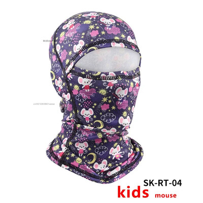 Modni balaclava šešir za roditelje, dijete, crtane filmove, pokriva cijelo lice Skijaška kapa s plišanim vanjskim toplim šalovima za planinarenje, kape, otporne na vjetar