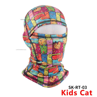 Modni balaclava šešir za roditelje, dijete, crtane filmove, pokriva cijelo lice Skijaška kapa s plišanim vanjskim toplim šalovima za planinarenje, kape, otporne na vjetar
