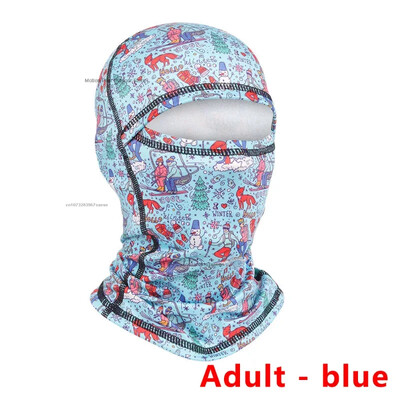 Modni balaclava šešir za roditelje, dijete, crtane filmove, pokriva cijelo lice Skijaška kapa s plišanim vanjskim toplim šalovima za planinarenje, kape, otporne na vjetar