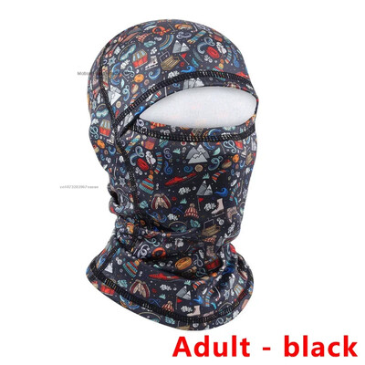 Modni balaclava šešir za roditelje, dijete, crtane filmove, pokriva cijelo lice Skijaška kapa s plišanim vanjskim toplim šalovima za planinarenje, kape, otporne na vjetar