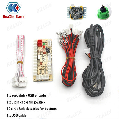 1 set zero întârziere cu 5V joc arcade USB Encoder Joystick set butoane pentru PC MAME Raspberry Pi Retropie Projects Perfect