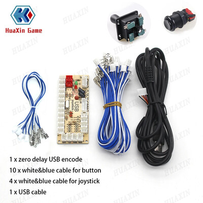 1 set zero întârziere cu 5V joc arcade USB Encoder Joystick set butoane pentru PC MAME Raspberry Pi Retropie Projects Perfect