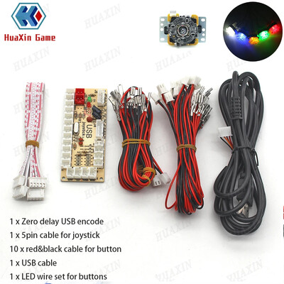 1 set zero întârziere cu 5V joc arcade USB Encoder Joystick set butoane pentru PC MAME Raspberry Pi Retropie Projects Perfect