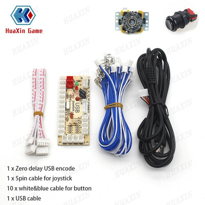 1 set zero întârziere cu 5V joc arcade USB Encoder Joystick set butoane pentru PC MAME Raspberry Pi Retropie Projects Perfect