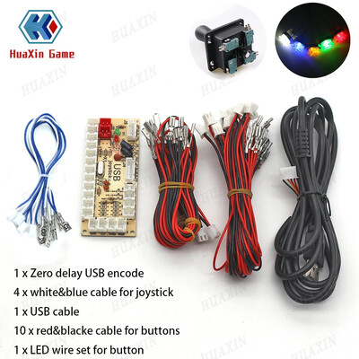 1 set zero întârziere cu 5V joc arcade USB Encoder Joystick set butoane pentru PC MAME Raspberry Pi Retropie Projects Perfect