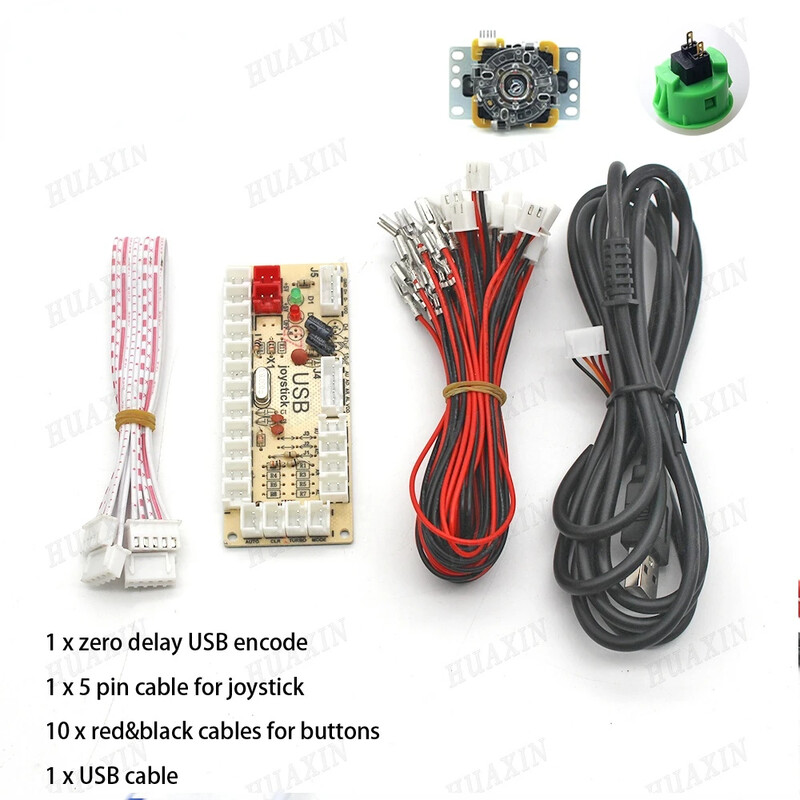 1 set zero întârziere cu 5V joc arcade USB Encoder Joystick set butoane pentru PC MAME Raspberry Pi Retropie Projects Perfect