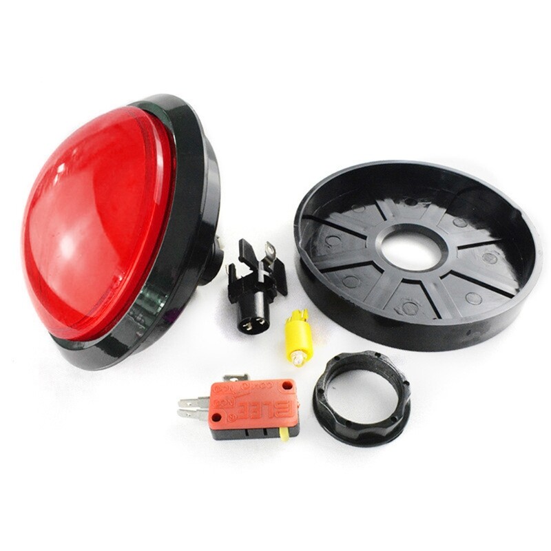 Dijelovi igre 100 mm Arcade tipke LED osvijetljene s mikroprekidačem