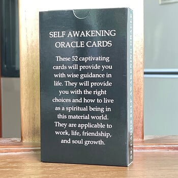 Self Awakening Affirmation Cards 12x7cm Clarity Oracle Deck Λέξεις-κλειδιά Ταρώ Αγγλικά 52-κάρτες Divination Prophecy