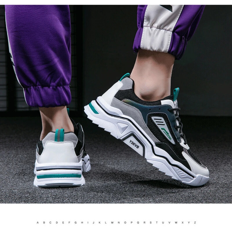 Nove muške tenisice Modne muške cipele za slobodno vrijeme Four Seasons Ventilate Zapatos Para Hombres Protuklizne muške cipele za trčanje s debelim potplatom