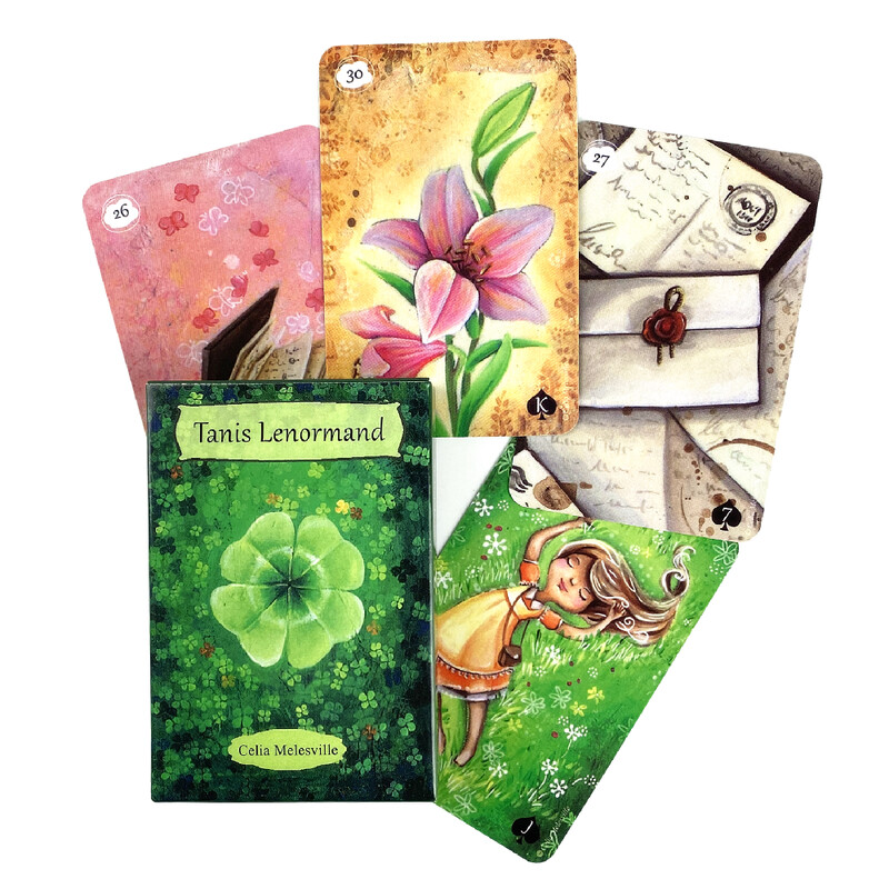 Christopher Butler Healing Light Lenormand Oracle Cards de înaltă calitate, divinație, ghicitor, carte de tarot, joc de masă pentru petrecere
