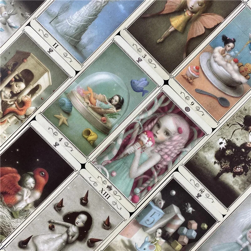 Nicoletta Cecco Tarot špil karata Pet jezika Set za početnike Proricanje 78 karata Puna kartaška igra u boji Društvene igre