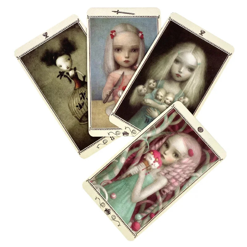 Nicoletta Cecco Tarot špil karata Pet jezika Set za početnike Proricanje 78 karata Puna kartaška igra u boji Društvene igre