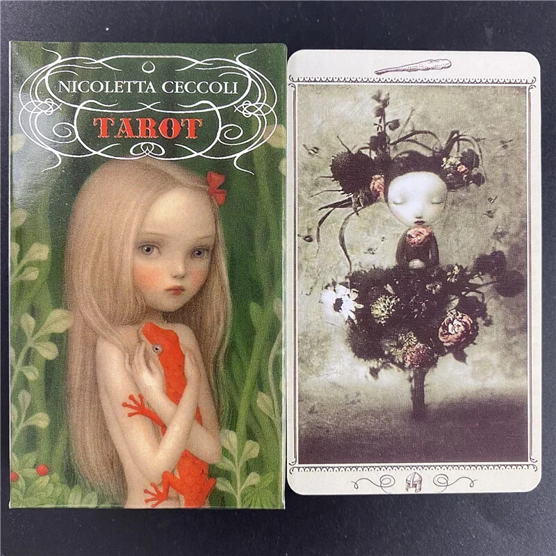 Nicoletta Cecco Tarot špil karata Pet jezika Set za početnike Proricanje 78 karata Puna kartaška igra u boji Društvene igre