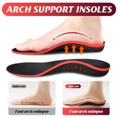 【Xxin】Vložky do topánok na podporu klenby, korekčná podložka na ploché chodidlo, vankúšiková vložka, ortopedická pätová miska, pamäťová pena, veľkosť 35-49