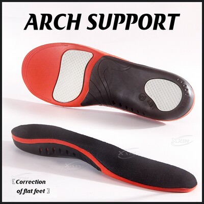 【Xxin】Vložky do topánok na podporu klenby, korekčná podložka na ploché chodidlo, vankúšiková vložka, ortopedická pätová miska, pamäťová pena, veľkosť 35-49