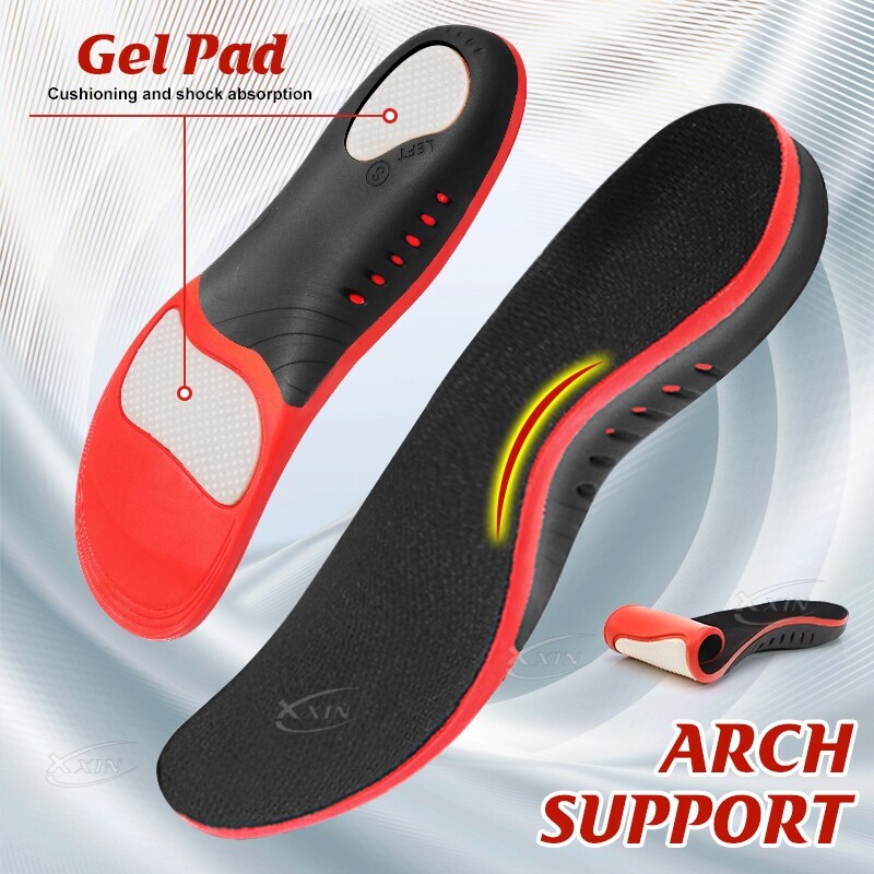 【Xxin】Vložky do topánok na podporu klenby, korekčná podložka na ploché chodidlo, vankúšiková vložka, ortopedická pätová miska, pamäťová pena, veľkosť 35-49