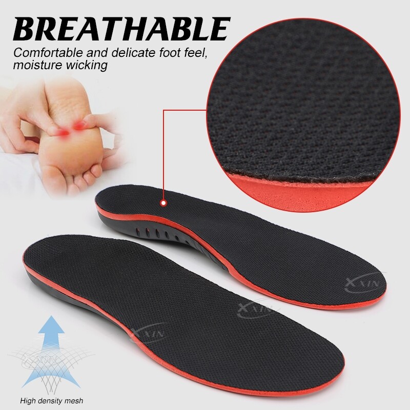 【Xxin】Vložky do topánok na podporu klenby, korekčná podložka na ploché chodidlo, vankúšiková vložka, ortopedická pätová miska, pamäťová pena, veľkosť 35-49