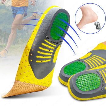 Krolik Orthotic Gel Πάτοι για Αθλητικά Ορθοπεδικά Μαξιλάρια Επίπεδων Ποδιών Ένθετο μαξιλαράκι στήριξης καμάρας Πόδι ανακουφιστικό από τον πόνο Άνδρας Γυναίκες