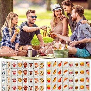 Κλασικό επιτραπέζιο παιχνίδι 30mm Hotest Tiktok Seaside Escape Mahjong Set 65PCS Hotest Party Classic Επιτραπέζιο Παιχνίδι 22mm Φορητό παιχνίδι για ενήλικες για παιδιά 2 παικτών