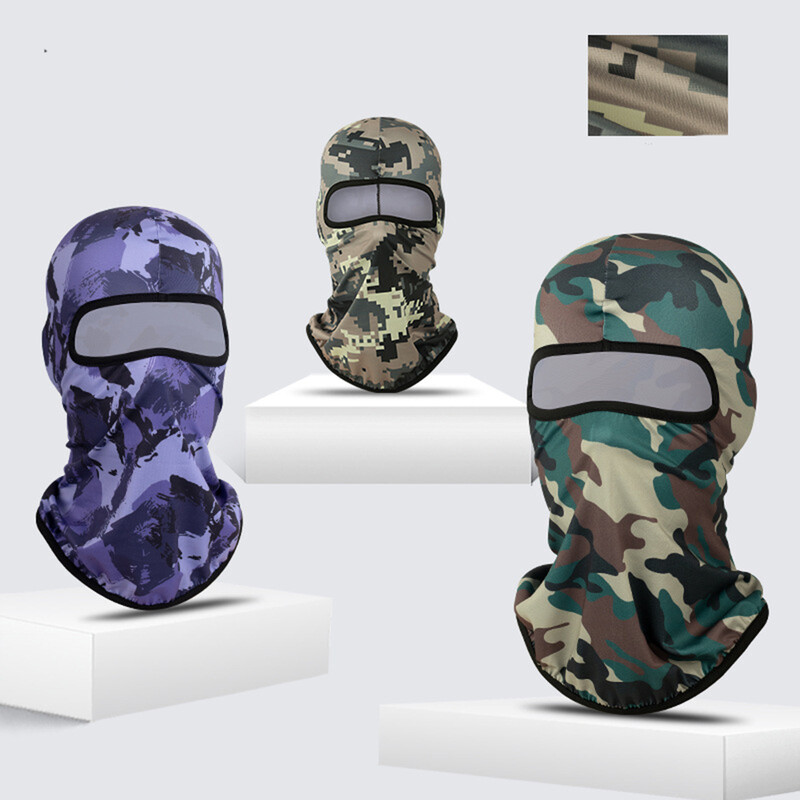 Motociklistička balaclava za muškarce Skijaška maska Biciklistička kapa s kapuljačom Kamuflažna prozračna planinarska marama Kaciga s kacigom za cijelo lice
