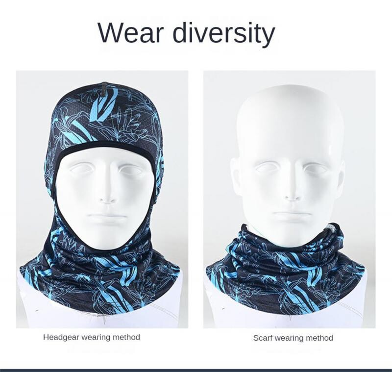 Vasaras riteņbraukšanas cepure Balaclava Anti-UV Full Face Ledus Zīds Slēpošanas Maska Kapuce Pārgājieni Kempings Medības Cepure Motocikla Cepure Kakla getras