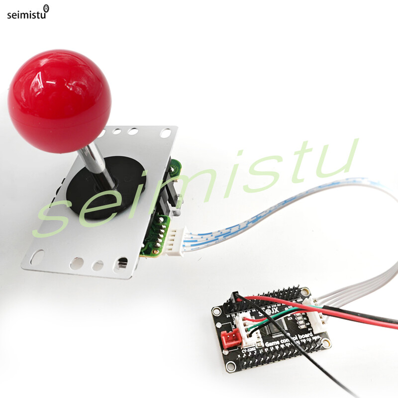 Copy Sanwa arcade joystick cu cap rotund, poate fi folosit pentru consola de jocuri, 5pin