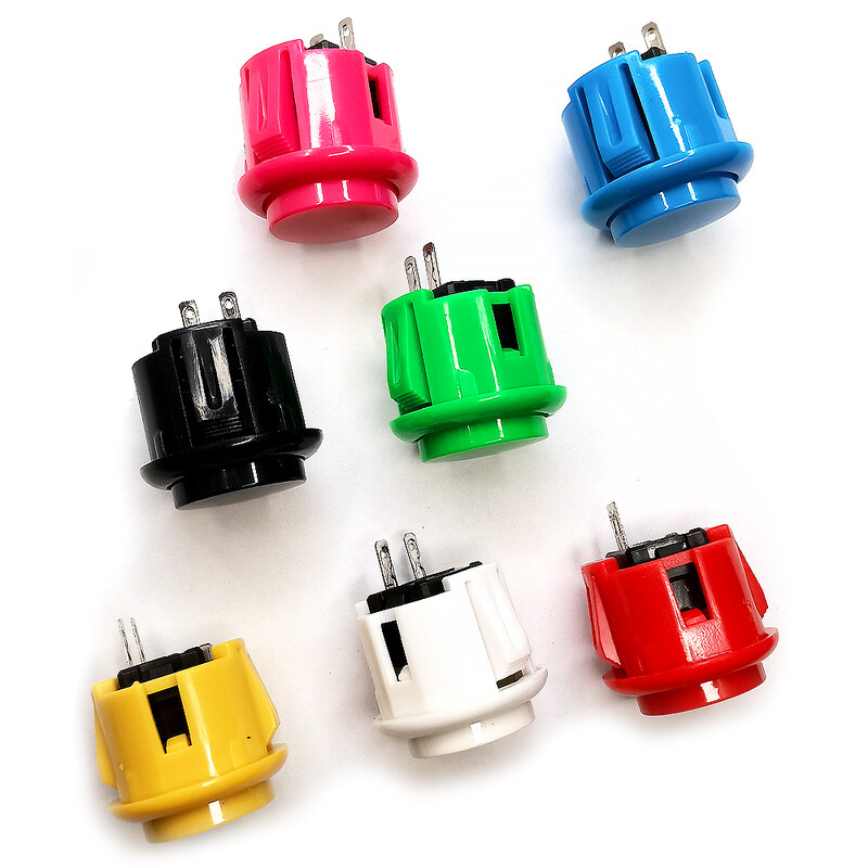 30 MM 24 MM kratki gumb s mikroprekidačima Prekidač za pokretanje Kopiraj SANWA OBSF-30 /24 DIY Arcade Console Joystick Game Machine