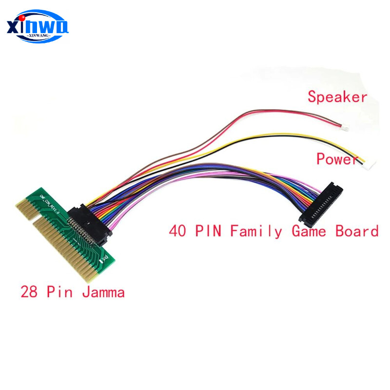 3D Pandora kutija za igre Kabelski svežanj 28-pinski adapterski kabel za spavanje 20-pinski konektor Dijelovi za DIY arkadne igre Joystick Konzolni ormarić