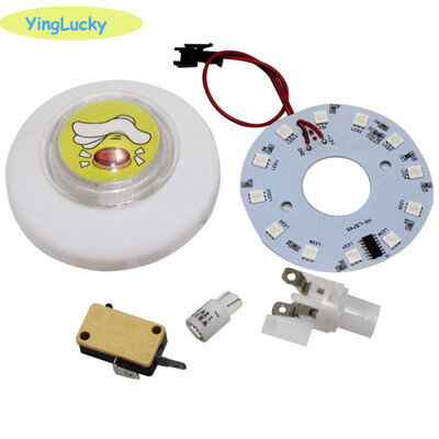 Šareni Arkadni LED gumb s 12 V za Claw Crane Machine, automat za prodaju, 76 mm, RGB, novo