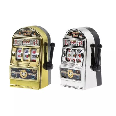 Mini Casino Lucky Jackpot Fructe Slot Machine Cutie de bani Jucării pentru copii Adulti Amuzant Anti Presă Joc Cadou de aniversare Articole de petrecere