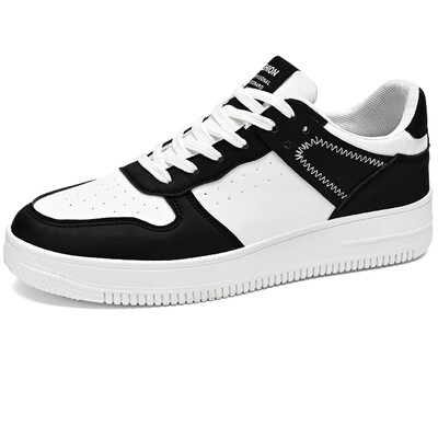 Gamintojas Vyriški Batai riedlenčių sportui Plokštūs sportbačiai iš PU odos vyriški sportiniai batai Zapatillas Hombre batai didelio dydžio 46 pavasariniai vyriški batai