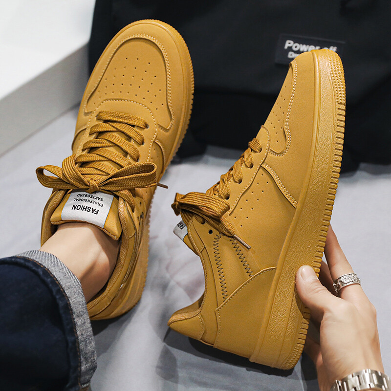 Gamintojas Vyriški Batai riedlenčių sportui Plokštūs sportbačiai iš PU odos vyriški sportiniai batai Zapatillas Hombre batai didelio dydžio 46 pavasariniai vyriški batai