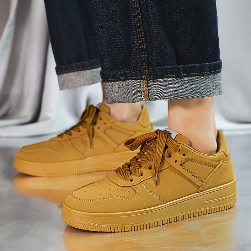 Gamintojas Vyriški Batai riedlenčių sportui Plokštūs sportbačiai iš PU odos vyriški sportiniai batai Zapatillas Hombre batai didelio dydžio 46 pavasariniai vyriški batai