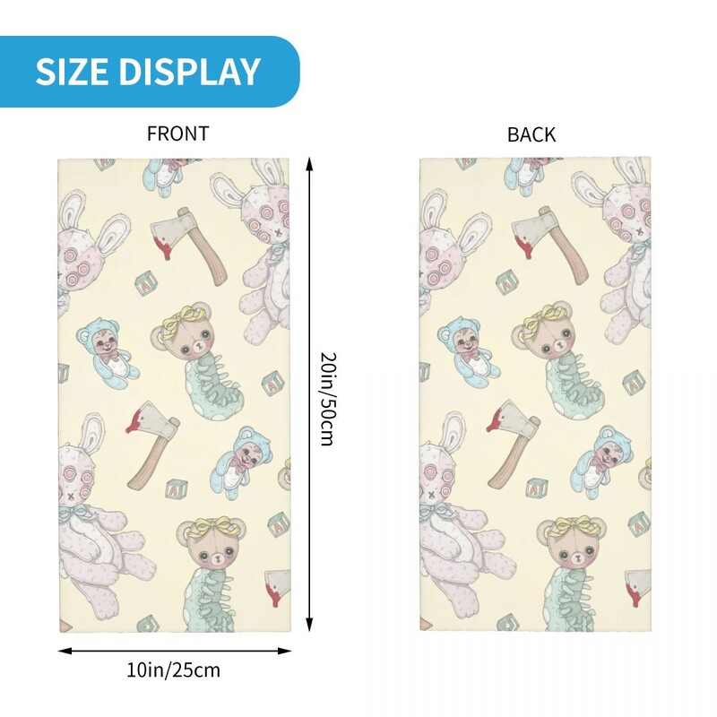 Roztomilá šatka s logom Portals Tour od Melanies Martinezs, skvelá kukla, letná cyklistická maska s UV ochranou, priedušná maska na tvár