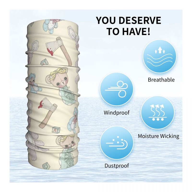 Roztomilá šatka s logom Portals Tour od Melanies Martinezs, skvelá kukla, letná cyklistická maska s UV ochranou, priedušná maska na tvár