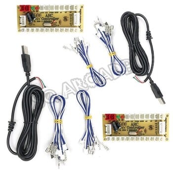 Placa USB Zero Delay Encoder Board 2.8mm 4.8mm 5Pin кабел Diy Kit за джойстик Бутон за игра SQ Store