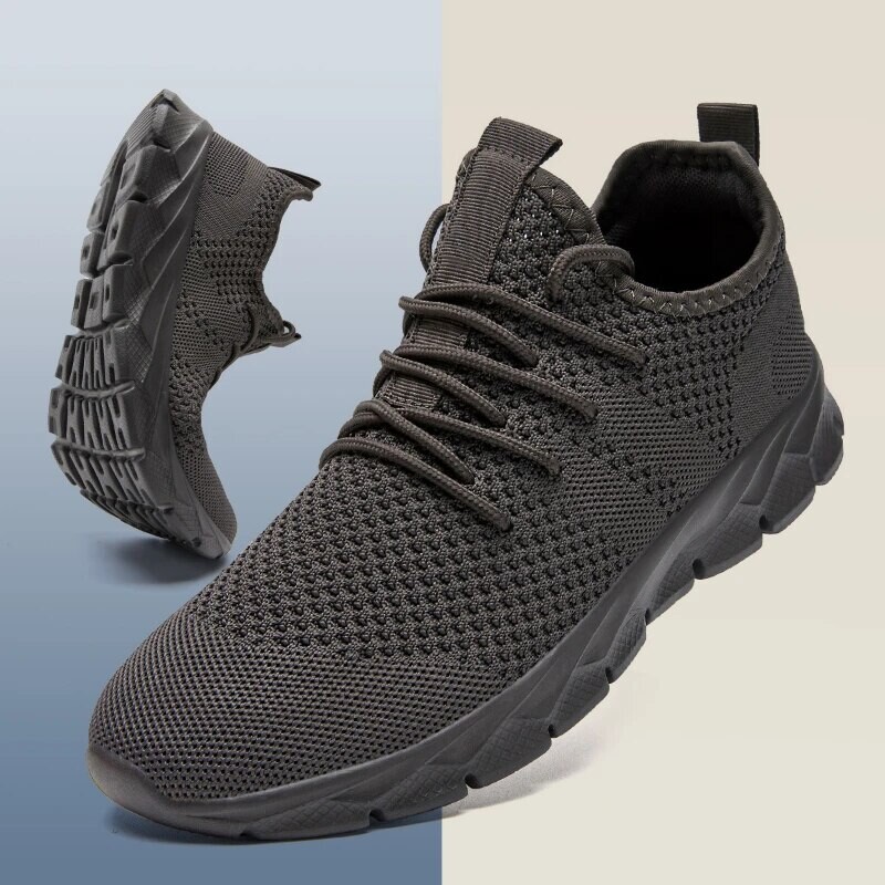 Kerged vabaajajalatsid meeste libisemisvastased mugavad hingavad tossud välijooksujalatsid meestele Push-suuruses võrkjalatsid