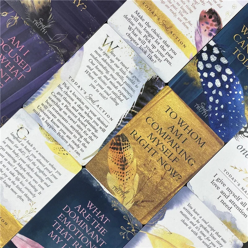 Špil karata istine duše samosvijesti Dnevna pitanja koja će promijeniti vaš život Tarot Oracle karte s PDF vodičem