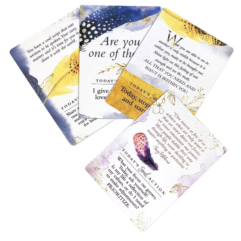 Špil karata istine duše samosvijesti Dnevna pitanja koja će promijeniti vaš život Tarot Oracle karte s PDF vodičem
