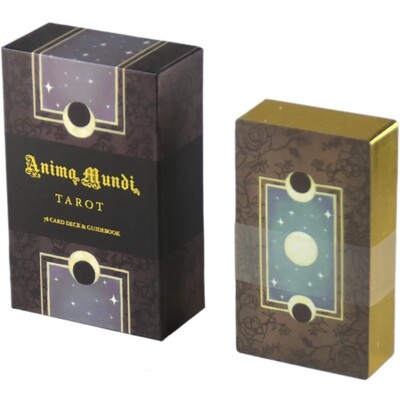 Anima Mundi Tarot 78 τμχ κάρτες 1: 1 Size Golded Edge Guide book Tarot Επιτραπέζια παιχνίδια