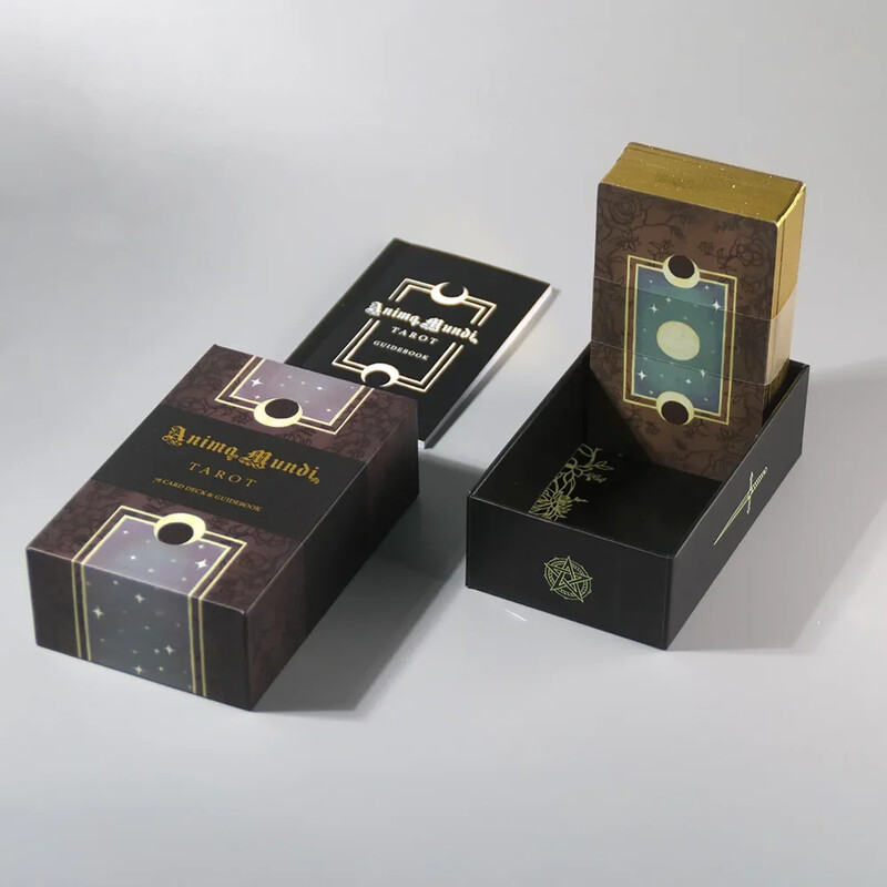 Anima Mundi Tarot 78 karata 1: 1 Veličina Gilded Edge Vodič Tarot Društvene igre