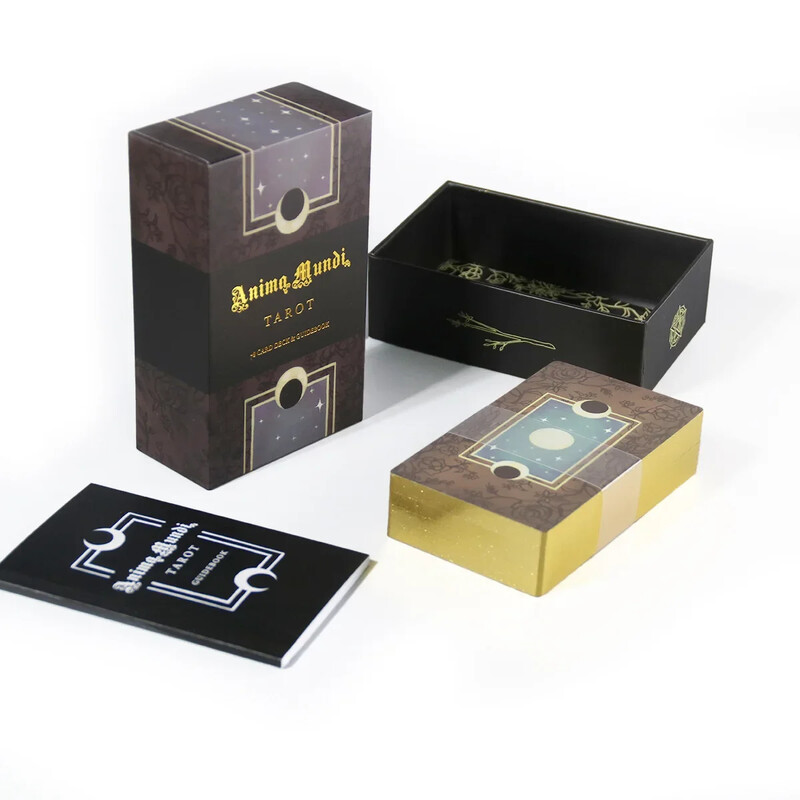 Anima Mundi Tarot 78 karata 1: 1 Veličina Gilded Edge Vodič Tarot Društvene igre