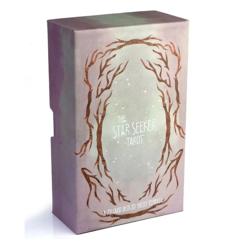 The star seeker Tarot 78 τμχ κάρτες 1: 1 Size Gilded Edge Guide book Tarot Επιτραπέζια παιχνίδια