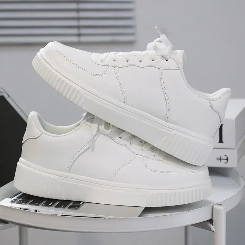 Klasične bijele tenisice za muškarce Žene Udobne kožne tenisice Sportska obuća za skateboarding Muške tenisice Basket Homme Velika veličina 50