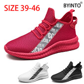 Muške atletske sportske tenisice Ultra-lagane prozračne mrežaste čarape Tenisice Protuklizni potplat Obuća za hodanje Crvena Tenis Masculino