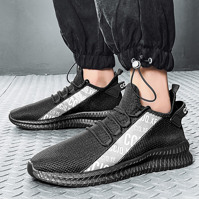 Muške atletske sportske tenisice Ultra-lagane prozračne mrežaste čarape Tenisice Protuklizni potplat Obuća za hodanje Crvena Tenis Masculino