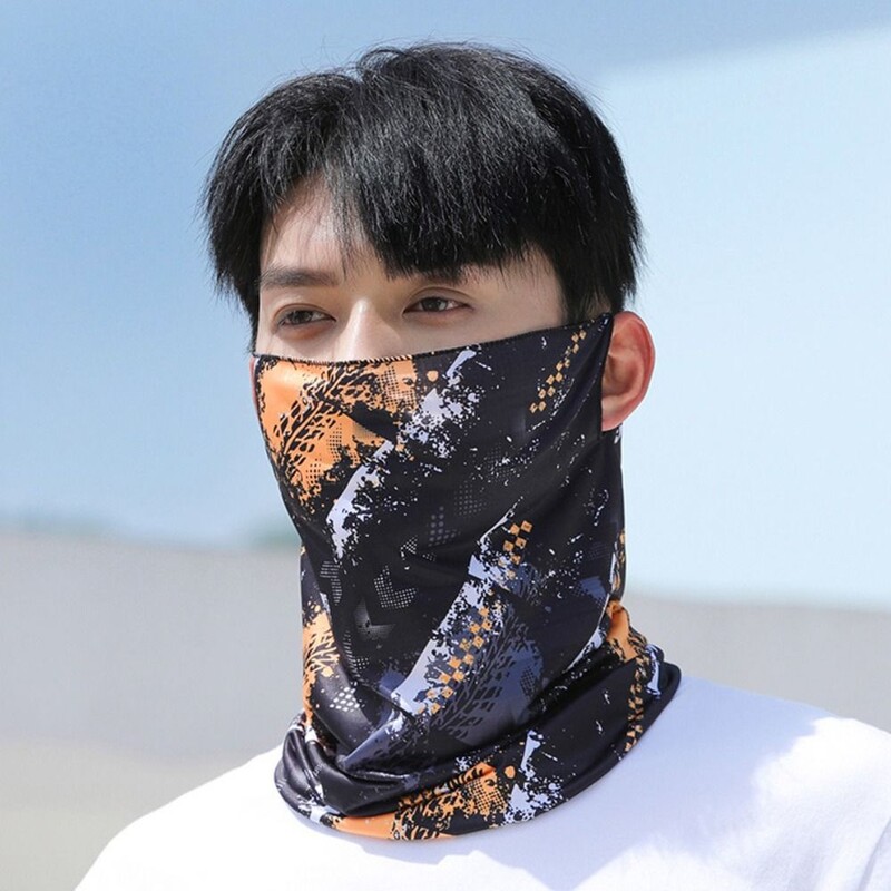 Elastična lce svilena bandana Glava Lice Vrat Naušnice Viseće uho Prozračna maska za lice Šal Biciklistička balaclava Muškarci Žene